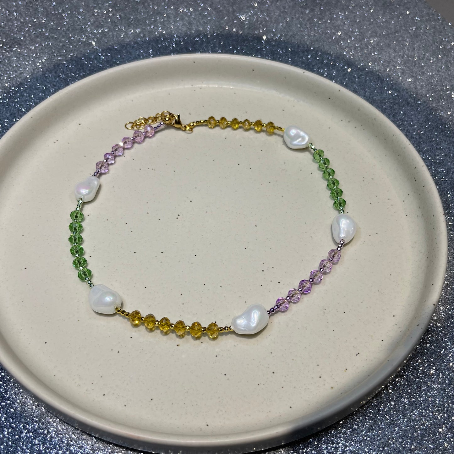 Collar Shiny Trio - Fields of Violets